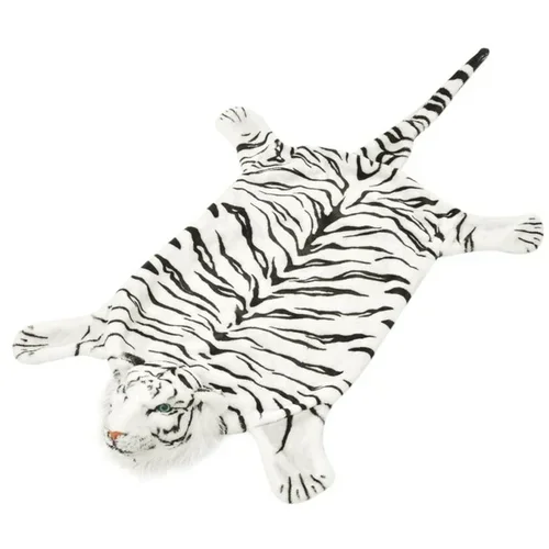  Plišasta preproga tiger 144 cm bele barve