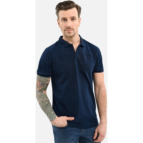 Volcano Man's Polo T-Shirt O-SALLY Navy Blue Cene