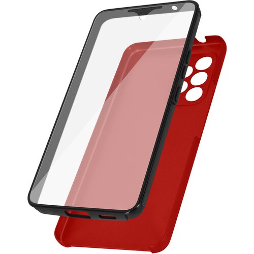 AVIZAR Integralno ohišje za Samsung Galaxy A53 5G, prozorna sprednja stran in rdeca trda zadnja stran, (20631914) Cene