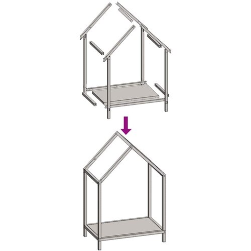  Stalak za drva 40x25x60 cm hladno valjani čelik Slike