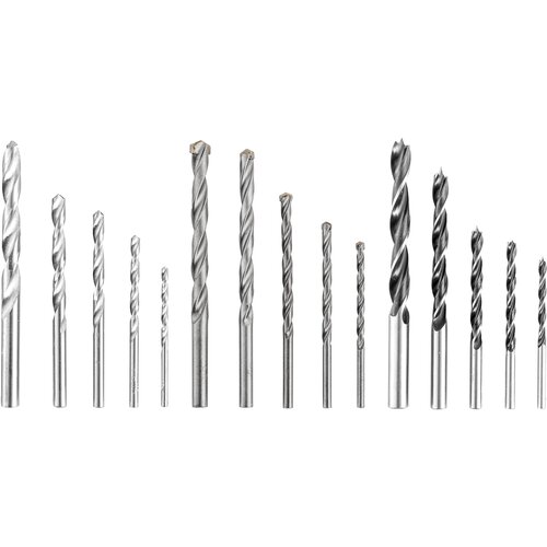 Einhell 3-delni set kofera sa po 5 burgija za drvo, metal i kamen, 3-8 mm za metal i 4-10 mm za drvo i kamen ( 49109157 ) Slike
