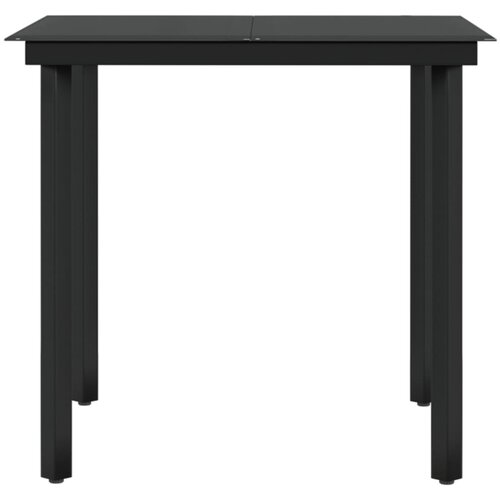  5-dijelni vrtni blagovaonski set s jastucima smeđi Smeđa Dužina stola 80 cm Slike