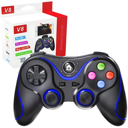 Techsuit Bežični kontroler (V8) - Bluetooth V4.0, 2.4G - 400mAh - Plava Cijene