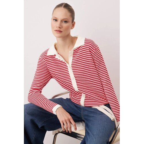 TRENDYOLMILLA ženski duks Twoaw26Hi00263, Crvena-Crvena Cene