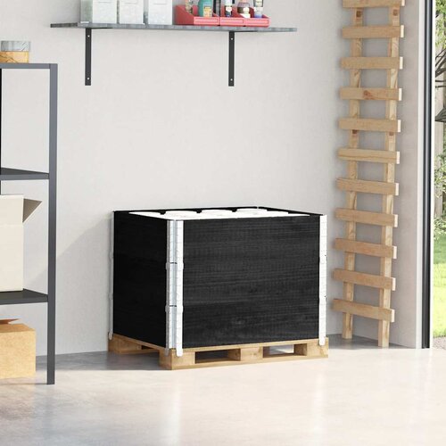  Okviri za palete 3 kom crni 80x60 cm od masivne borovine Cijene