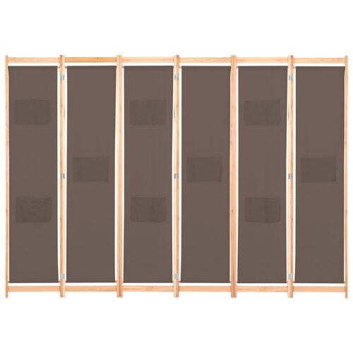 Maison Chic Paravan - Sobne pregrade 6-delni 240x170x4 cm rjavo blago, (22111788) Cene