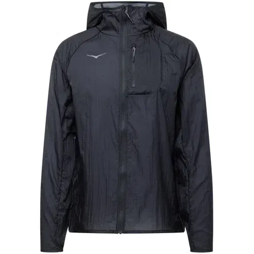 HOKA ONE ONE® Športna jakna 'SKYFLOW' dimno modra / svetlo modra / črna