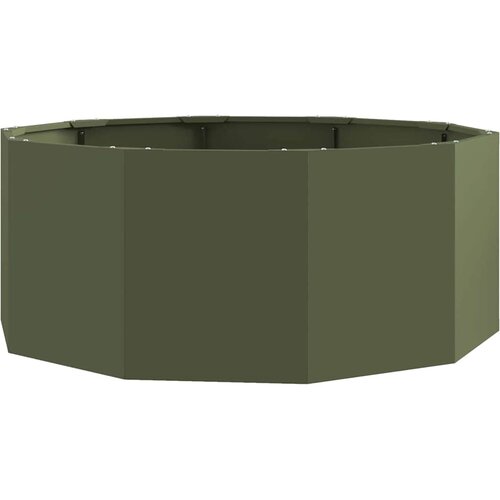  Sadilica Maslinasto zelena 90 x 90 x 35 cm Čelik Slike