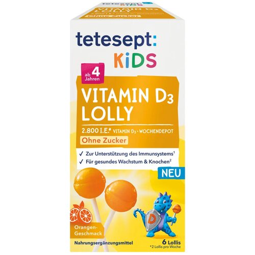 TETESEPT Kids Vitamin D3 Lolly - 6 Komadi Cijene