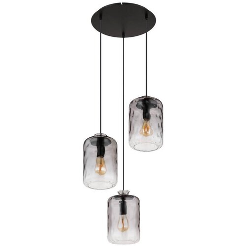 Globo Viseća svjetiljka Darina (60 W, Siva, 470 x 1.200 mm, E27, 3 Kom.) Slike