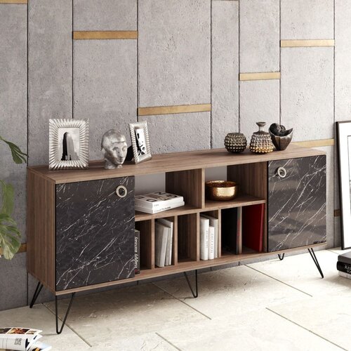 Woody Fashion lorenz walnutblack console Cene