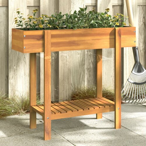 Furnova Vrtna visoka greda 90x30x75 cm trden akacijev les, (21920515) Slike