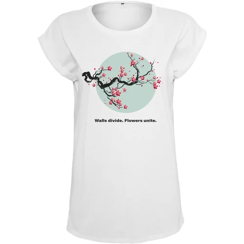 MT Ladies Women's T-shirt Flowers Unite white