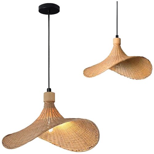 Toolight Viseća lampa od bambusa APP1642-1CP 30cm Slike