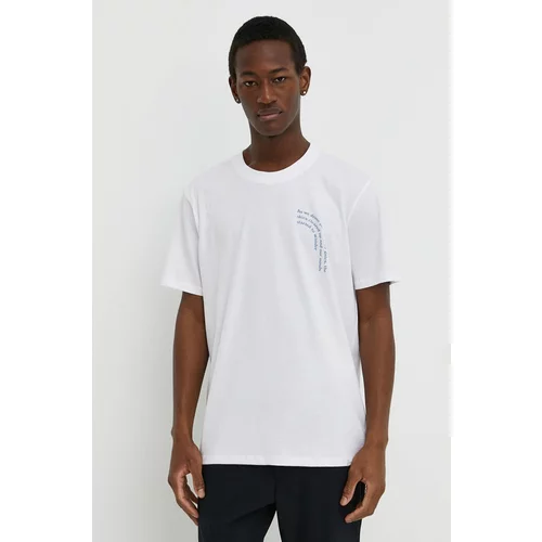 Les Deux Bombažna kratka majica moški, bela barva