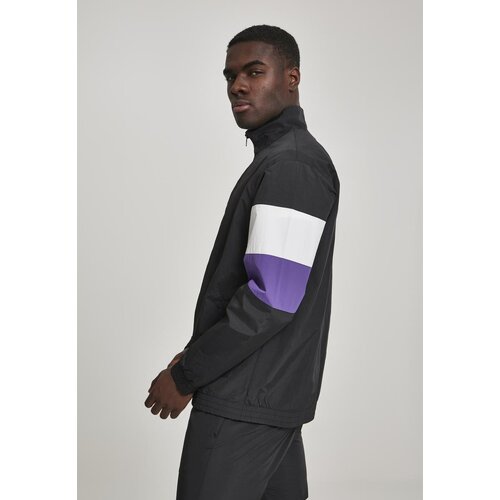 UC Men 3-Tone Crinkle Track Jacket blk/wht/ultraviolet Slike