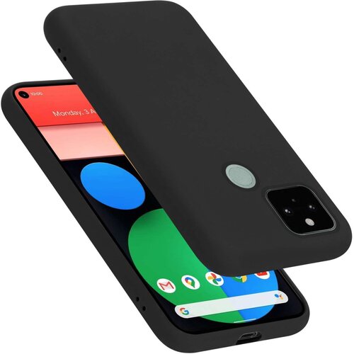 Cadorabo Ohi&scaron;je je združljivo z Google PIXEL 5 in tekoča črna barva - Za&scaron;čitni ovitek iz prožnega silikona TPU, (20860632) Cene