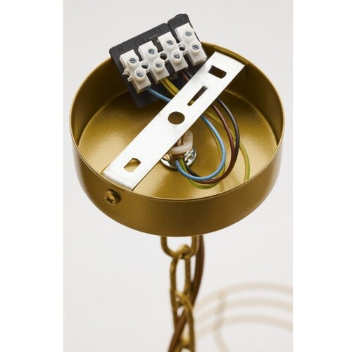 Jupiter 2094 - Luster na lancu ARTHUR 5xE27/15W/230V plavo-zlatni Slike