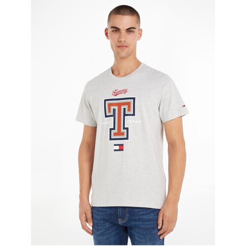 Tommy Hilfiger Light grey Men's T-Shirt Tommy Jeans Modern Sport - Men Slike