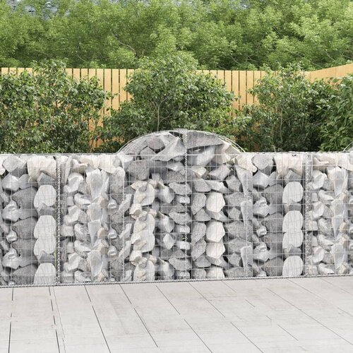  Obokana gabionska košara 7kos 200x50x100/120cm pocinkano železo Cene