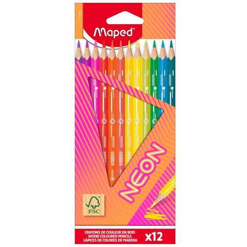 Maped Barvice Neon, 12 kosov Slike