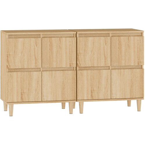  Komoda 2 kom boja hrasta sonome 60x35x70 cm konstruirano drvo Slike