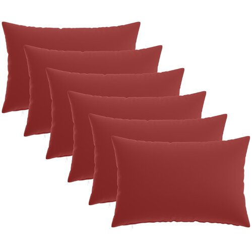  Presvlaka za jastuk 6 pcs HEERLEN Vinska crvena 30 x 50 cm Cene