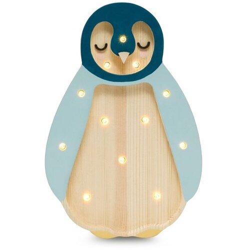 Little Lights stolna svjetiljka MINI PINGVIN - plava Slike