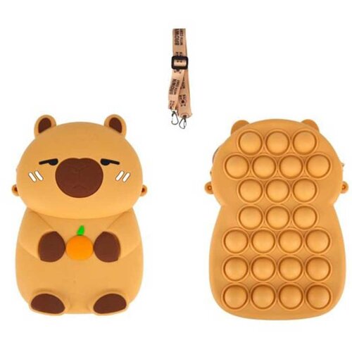 Luna Luna: Kazura Capybara 3D figurasta denarnica z ramenskim trakom Cene