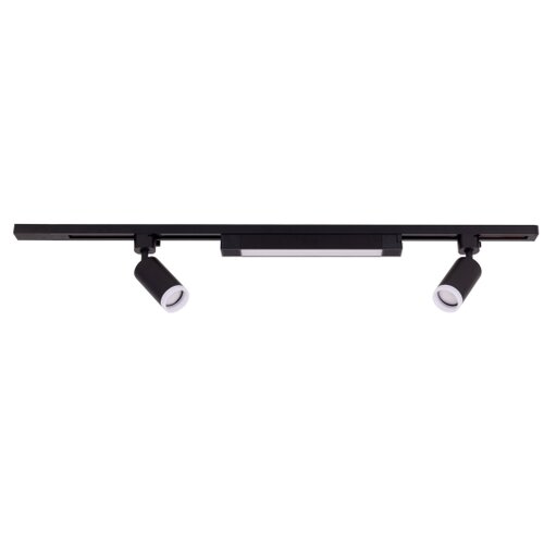  LED spot svetlo za TRACER &amp;scaron;inski sistem, 2xGU10/10W/230V + LED/20W, 1 m, crna Slike