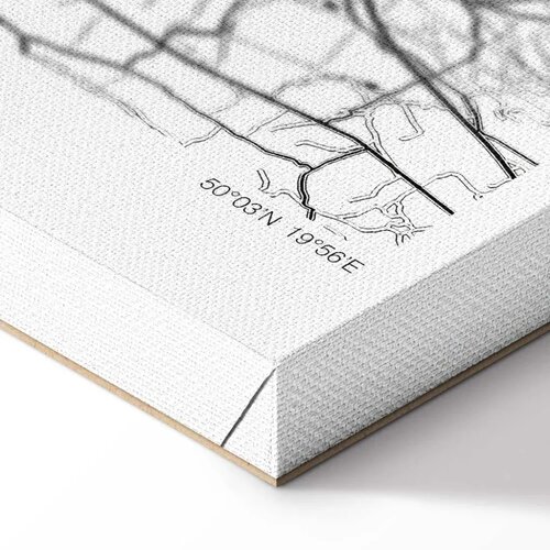  Slika - City Plan: Krakow (1 Part) Wide 60x40 Akustična Slike
