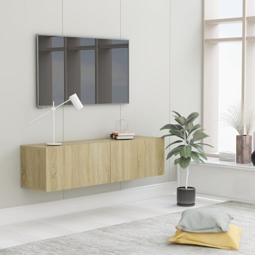 VidaXL TV omarica sonoma hrast 120x30x30 cm iverna plo&amp;scaron;ča, (20622230) Slike