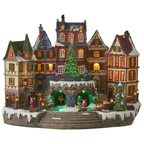  LED božična vasica (41,5 x 25 x 31,5 cm, Upravljanje z omrežjem) Cene