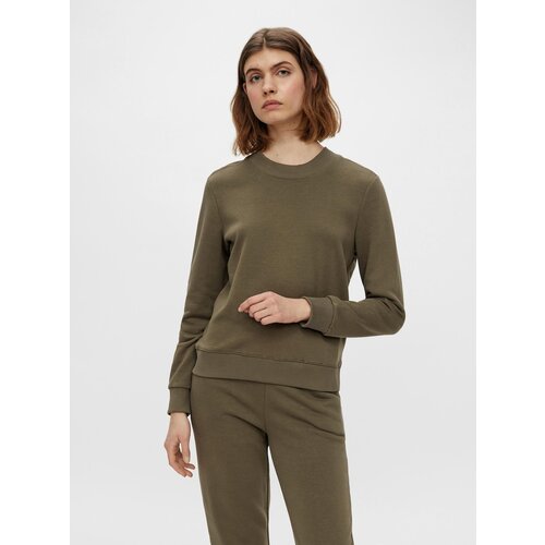 Pieces Khaki Sweatshirt - Women Slike