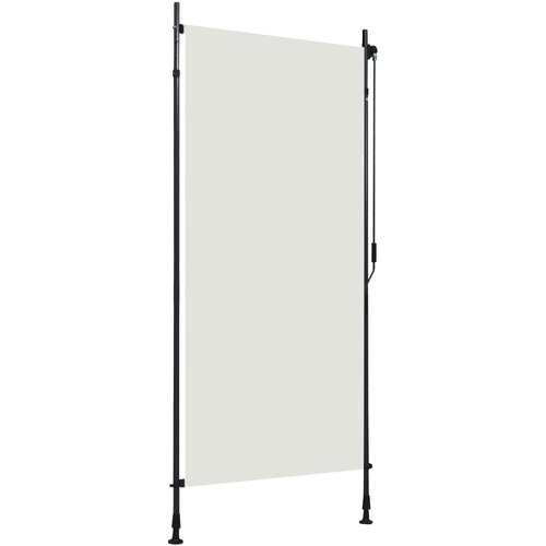 VidaXL Zunanje rolo senčilo 100x270 cm krem Slike