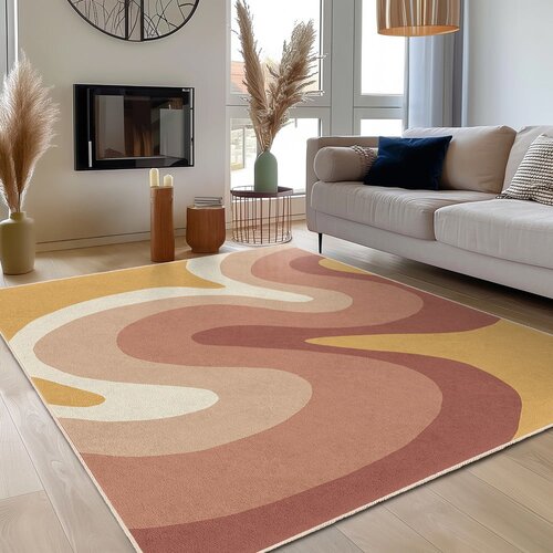 Mila Home Oker žuti/prljavo rozi periv tepih 160x230 cm Strawberry Creamsicle &amp;ndash; Slike