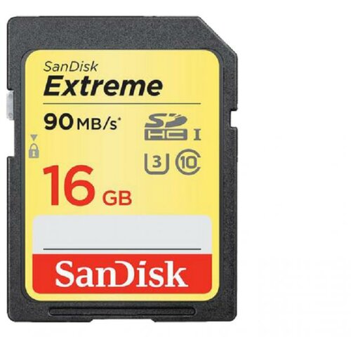 Sandisk extreme sdhc 16GB uhs-i U3 - SDSDXNE-016G-GNCIN memorijska kartica Slike