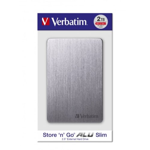 Verbatim Externi hard disk Store'n'Go Alu slim 2.5" (6,35Cm) 2TB USB 3.2 GEN1 sivi Cene