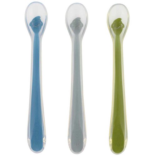 Trixie 3-dijelni set ergonomskih silikonskih žličica mr. shark Cijene