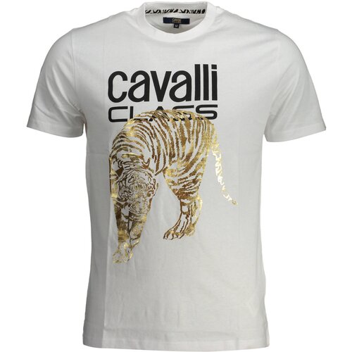 Cavalli Class MEN&#39;S SHORT SLEEVED T-SHIRT WHITE Cene