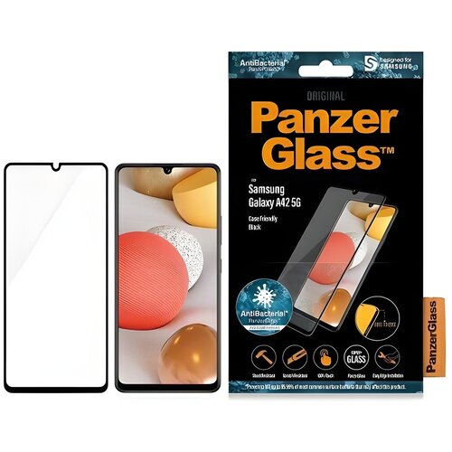 PanzerGlass antibakterijalno staklo za Samsung Galaxy A42 5G - Crna KP19799 Slike