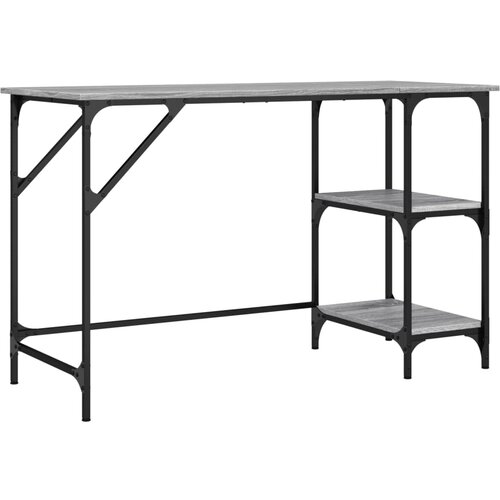  Radni stol boja hrasta 120x50x75 cm metal i konstruirano drvo Slike