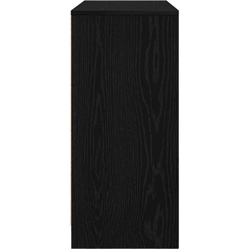 VidaXL Komoda crni hrast 85x34x76 cm konstruirano drvo Slike