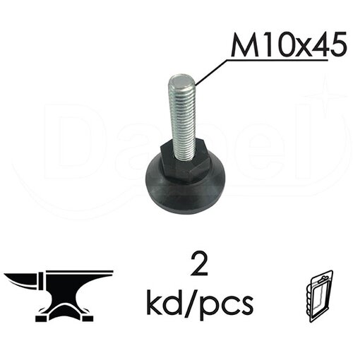Dabel nivelacijska stopica NS01 Crna Mx10x45mm (2kom) DP1 Slike