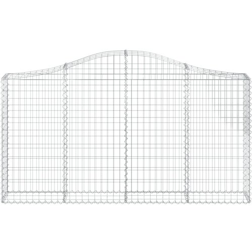  Lučne gabionske ko&amp;scaron;are 20kom 200x30x100/120cm pocinčano željezo Slike
