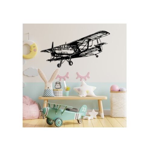 Wallity Zidna dekoracija Aereo-1, 74x39cm, Crna Slike