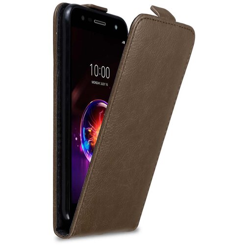 Cadorabo Ohi&scaron;je, združljivo z LG X POWER 3 v kava rjava - Za&scaron;čitni ovitek v obliki flipa z magnetnim zapiranjem, (20559005) Cene