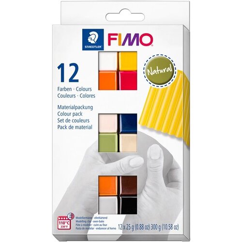 FIMO set meke polimerske gline, prirodne boje 12x25 g Slike