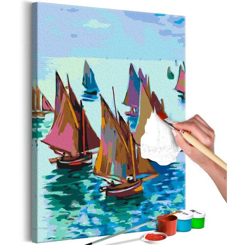  Slika za samostalno slikanje - Claude Monet: Fishing Boats 40x60 Slike