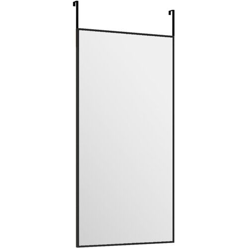  Ogledalo za vrata crno 30 x 60 cm od stakla i aluminija Slike